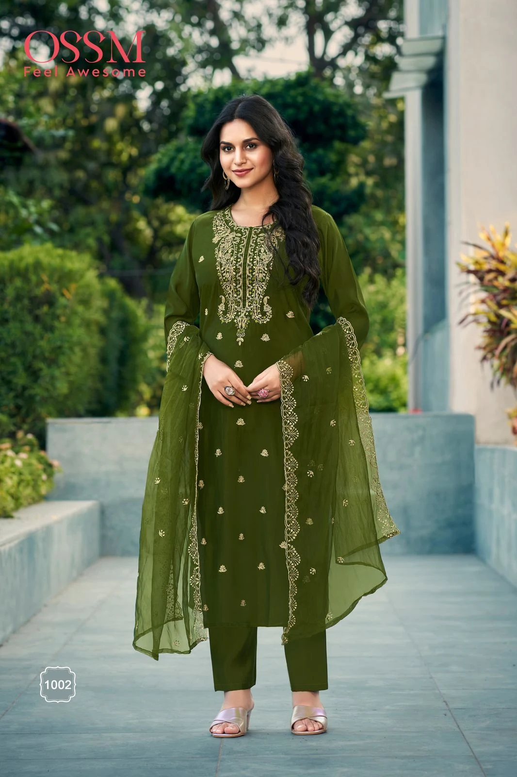 Ossm Festive Stories Vol 03 Viscos Roman Silk Wholesale Readymade Salwar Suit Catalog — Wholesale Salwar Suits, MPA wholesale from Surat — view 6
